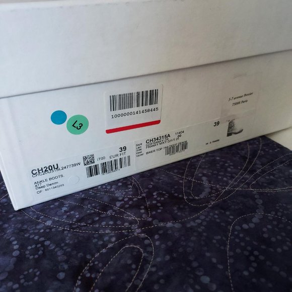 NIB Chloe "Franky" ankle boot, **Navy color** size 39 - Picture 16 of 16